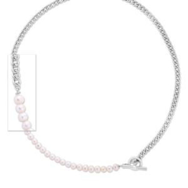 Picture of Pearl & Curb Link Necklace