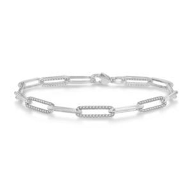 Picture of Diamond Paperclip Bracelet