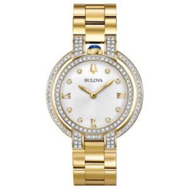 Picture of Ladies' Rubaiyat Diamond Gold-Tone Stainless Steel Watch Silver Dial