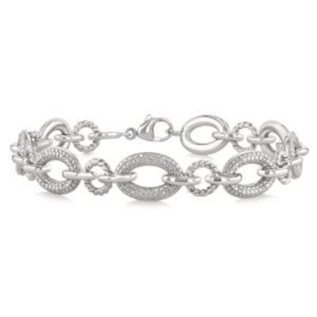 Picture of Diamond Link Bracelet Silver