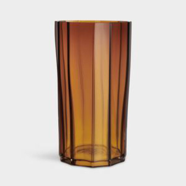 Picture of Reed Vase Small Amber