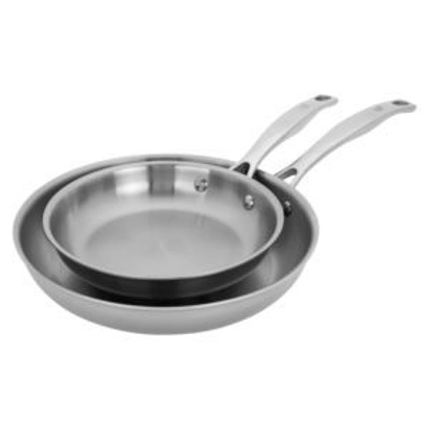 Picture of CLAD H3 2pc Stainless Steel Fry Pan Set
