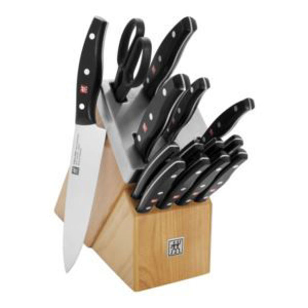 Picture of TWIN Signature 15pc Self-Sharpening Knife Block Set Natural