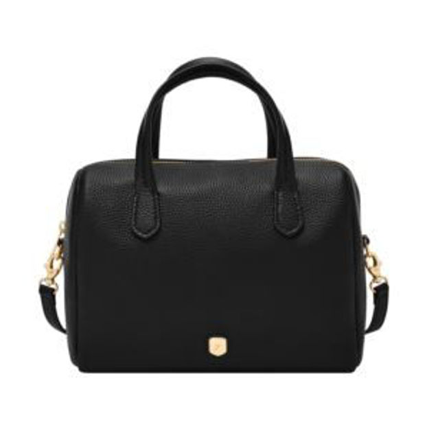 Picture of Lainey Leather Satchel Black