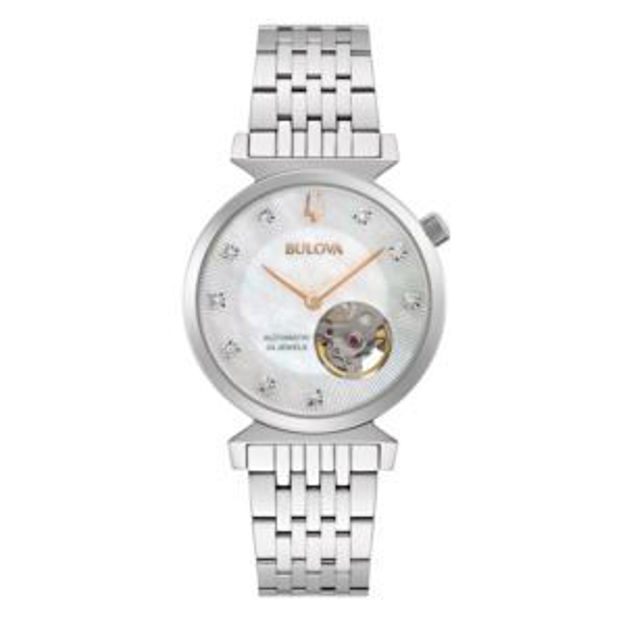 Picture of Ladies Regatta Automatic Silver-Tone Stainless Steel Watch MOP Dial