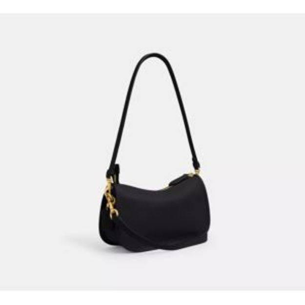 Picture of Natural Grain Leather Waverly Bag - Black
