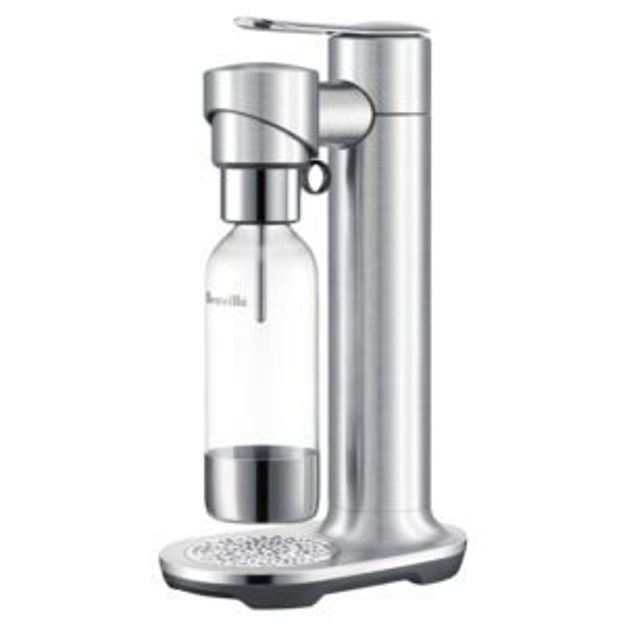 Picture of Breville InFizz Fusion Sparkling Water, Soda & Carbonated Beverage Maker with CO2 Canister, Brushed