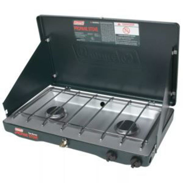 Picture of 2 Burner Propane Gas Camping Stove 20000 BTUs