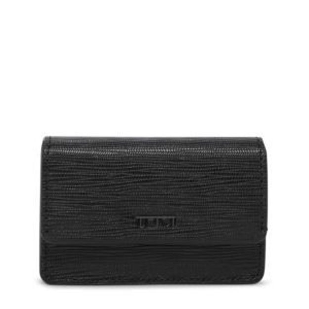 Picture of Nassau Business Card Case - Black Embossed