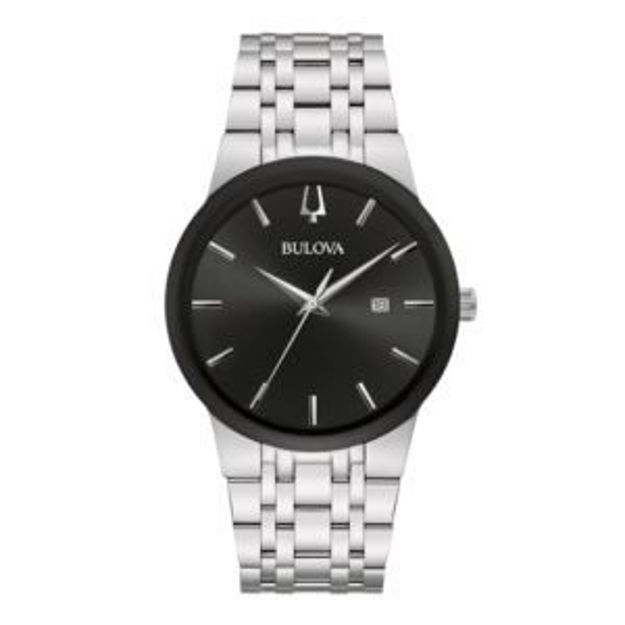 Picture of Mens Future Corporate Exclusive Silver-Tone Stainless Steel Watch Black Dial