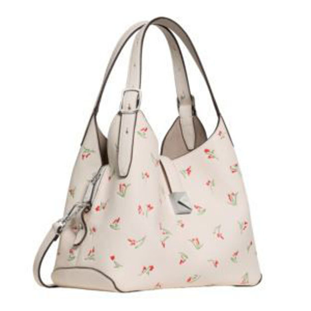 Picture of Deco Vibrant Buds Printed Medium Crossbody Tote -Ceam Multi
