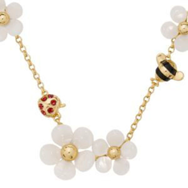 Picture of Summer Daze Flower Scatter Necklace - White