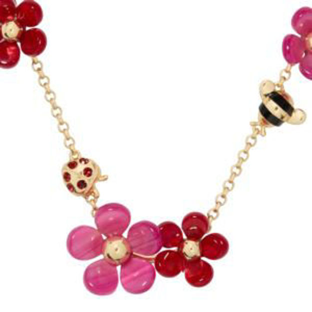 Picture of Summer Daze Flower Scatter Necklace - Red Multi
