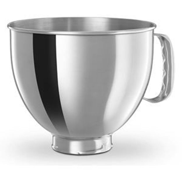 Picture of KitchenAid 5 Qt Stainless Steel Bowl with Comfortable Handle for Tilt-Head Stand Mixers