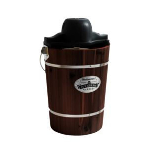 Picture of 6qt Old Fashioned Electric Ice Cream Maker Appalachian Walnut