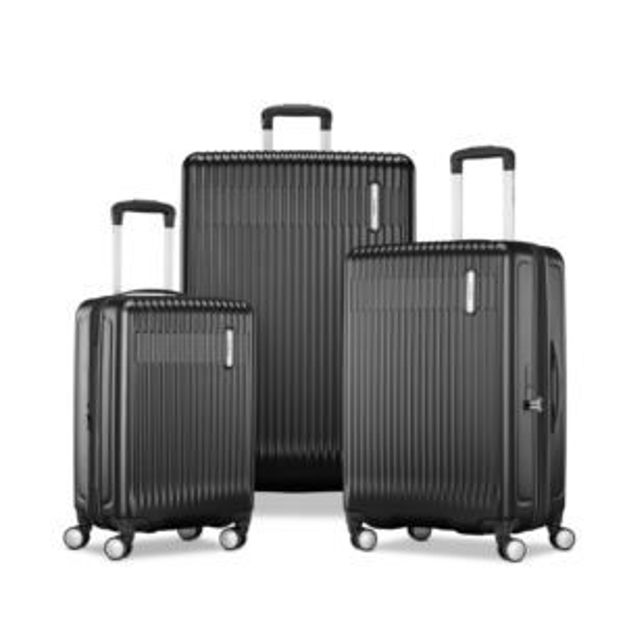 Picture of Opto 4 3pc Hardside Spinner Set Asphalt Black