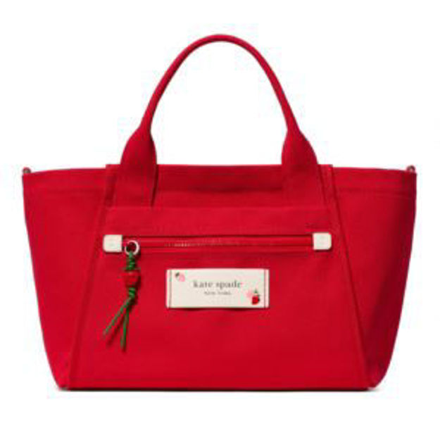 Picture of Dash Strawberry Canvas Medium Tote - Ruby Red