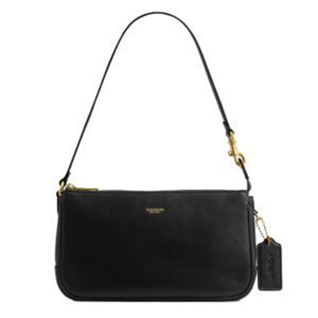 Picture of Natural Grain Leather Plaza Bag - Black
