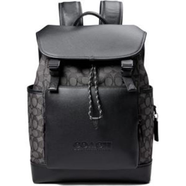 Picture of League Flap Backpack in Signature Jacquard - Black