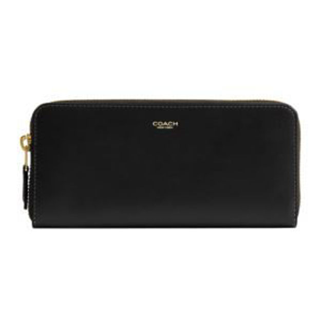 Picture of New York Slim Accordion Zip Wallet - Black