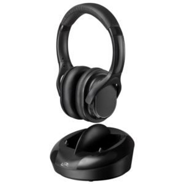 Picture of Radio Frequency Wireless Headphones with Transmitter Dock