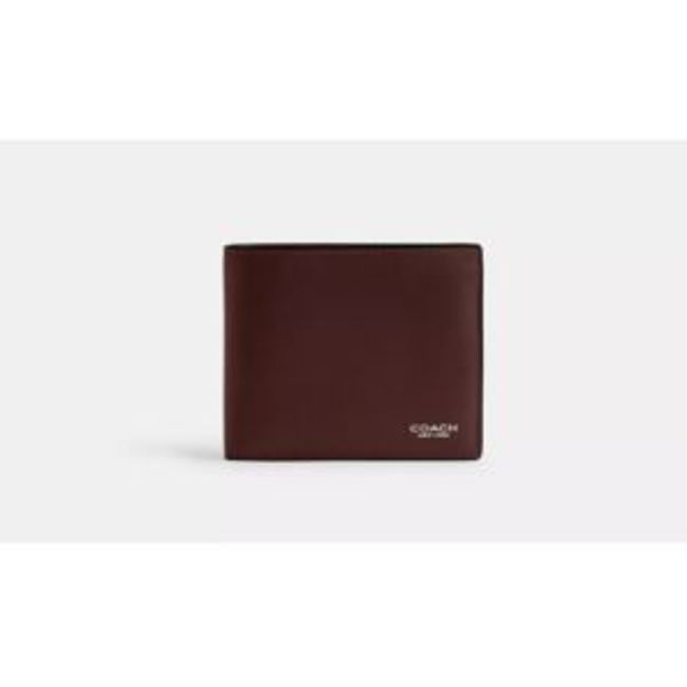 Picture of Mens Full Grain Leather 3-in-1 Wallet - Maple