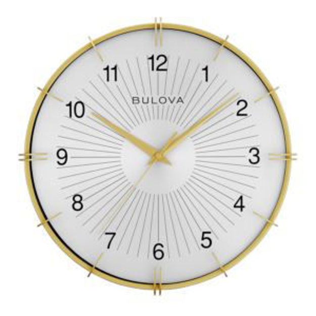 Picture of Citation Bronze Metal Sunburst Wall Clock