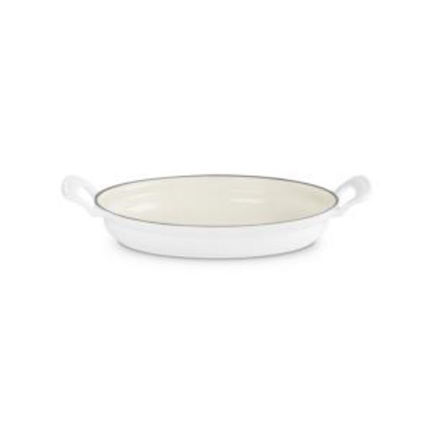Picture of 1.75qt Modern Heritage Cast Iron Oval Gratin Matte White