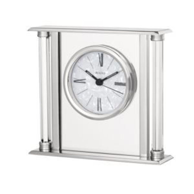 Picture of The Pearl Silver Mantle Clock