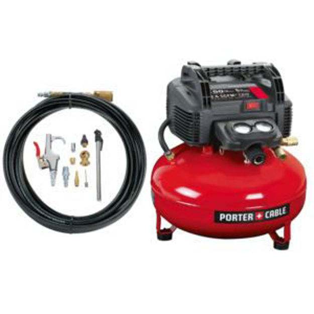 Picture of 6 Gal 150 PSI Pancake Air Compressor w/ 13pc Accessory Kit