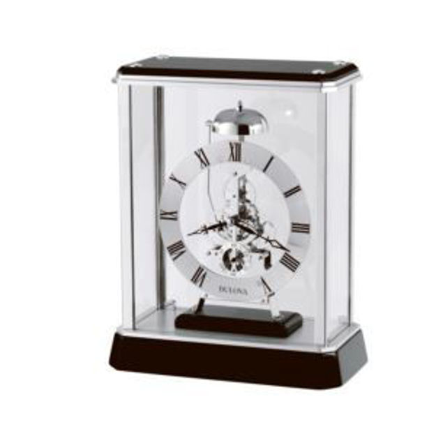 Picture of Vantage Skeleton Wood Table Clock