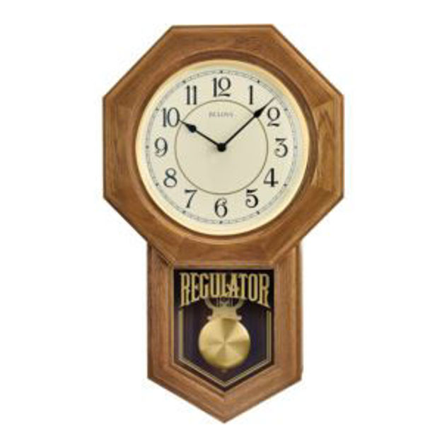 Picture of The Thomaston Golden Oak Pendulum Wall Clock