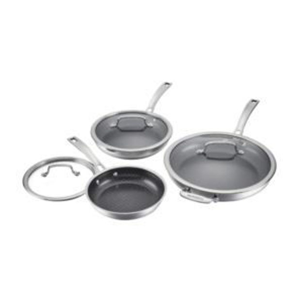 Picture of FusionPlus 6pc Skillet Set- 8" with Lid 10" with Lid 12" with Lid