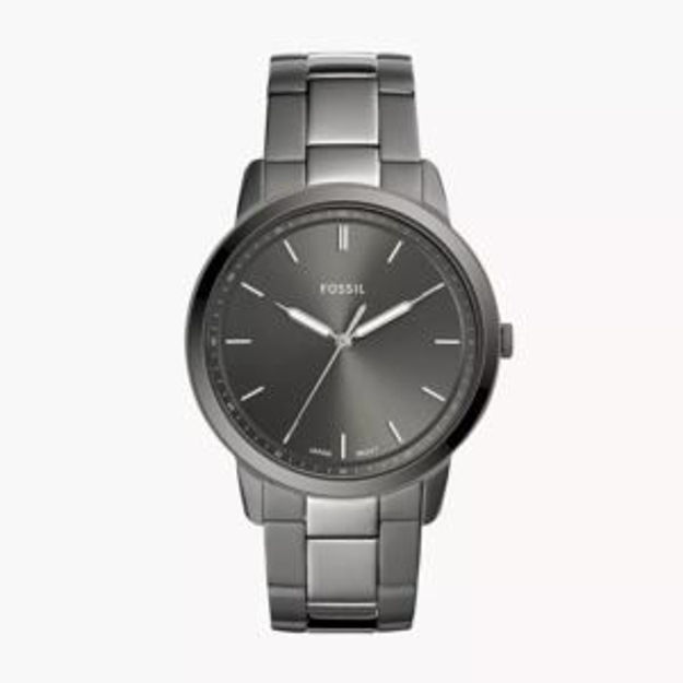 Picture of Mens Minimalist Smoke Stainless Steel Watch Gray Dial