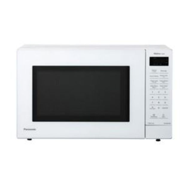 Picture of Panasonic 1200W 1.2 Cu Ft Stainless Steel Countertop Inverter Microwave with Genius Sensor in White