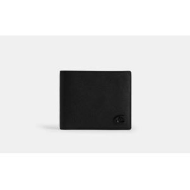 Picture of 3-In-1 Wallet w/ Signature Canvas Interior - Black