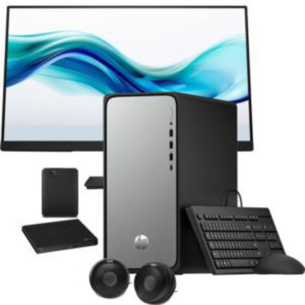 Picture of OmniDesk Desktop Intel PC w/ 27" FHD Monitor and speakers