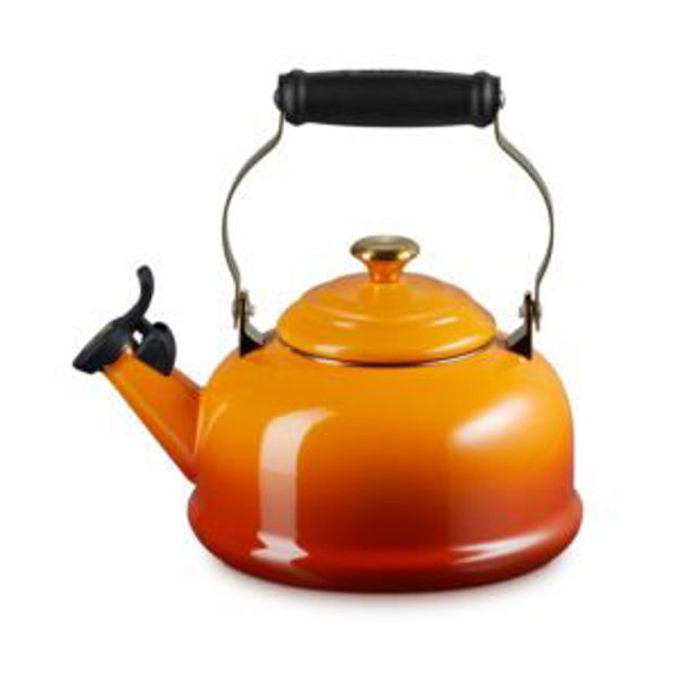 Picture of 1.7qt Classic Whistling Kettle w/ Light Gold Knob Persimmon