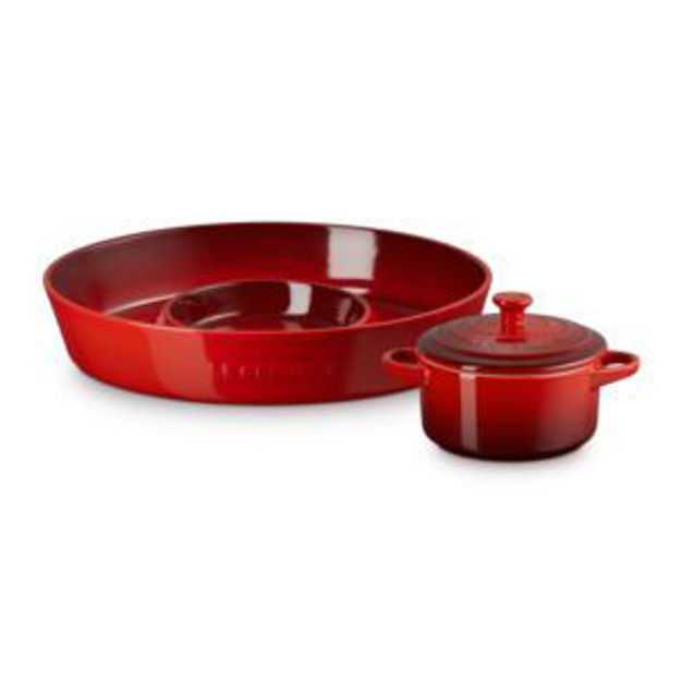 Picture of 2pc Chip & Dip Entertainment Set Cerise