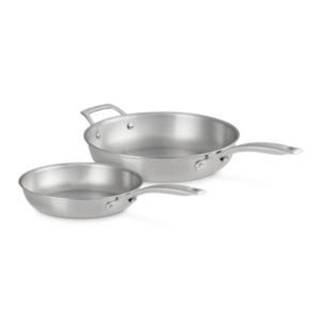 Picture of 2pc Essential Stainless Steel Fry Pan Set - 9.5" & 11"