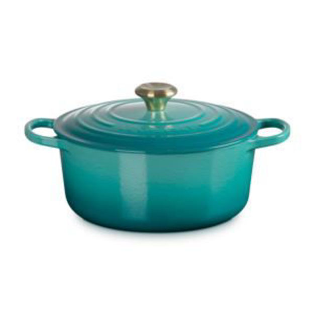 Picture of 5.5qt Signature Cast Iron Round Dutch Oven Riviera