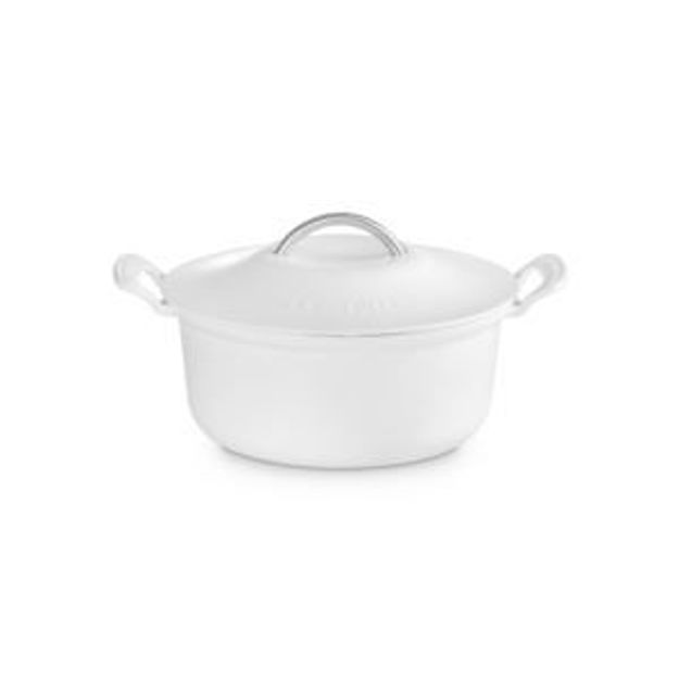 Picture of 5qt Modern Heritage Cast Iron Round Oven Matte White