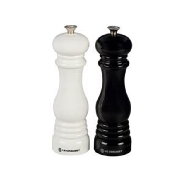 Picture of Ceramic Grinder Salt & Pepper Mill Set Black & White