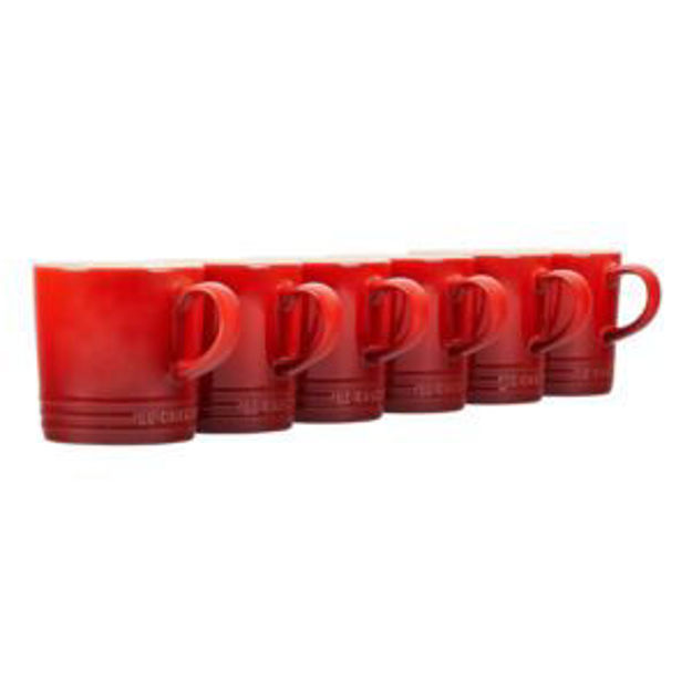 Picture of Set of 6 London Mug Set Cerise