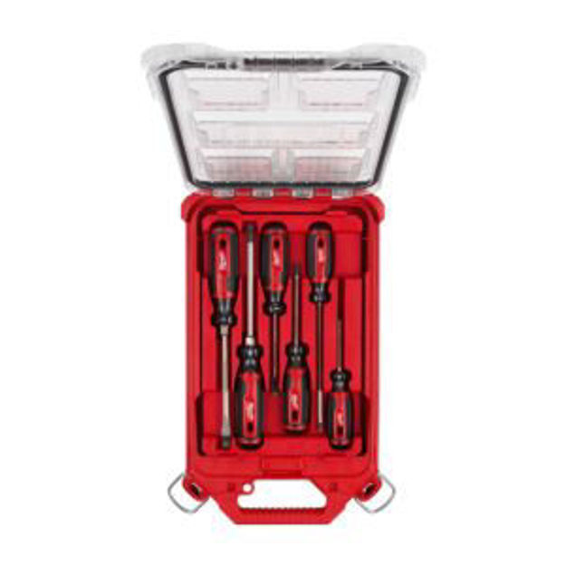 Picture of 6pc Cushion Grip Screwdriver Set (USA) w/ PACKOUT Low-Profile Organizer