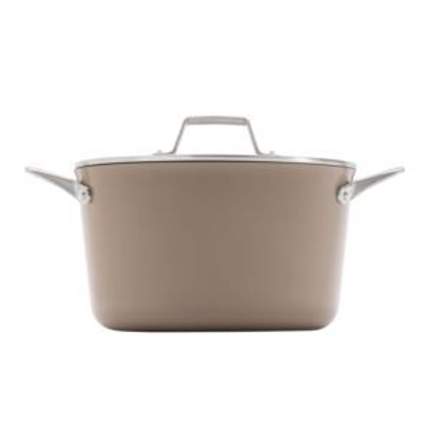 Picture of Premier Ceramic Nonstick 7qt Dutch Oven w/ Lid Mushroom Gray