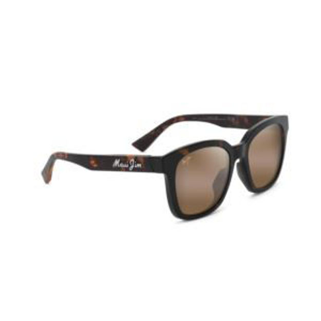 Picture of Honua Asian Fit Polarized Sunglasses Matte Dark Havana Frame HCL Bronze Lens