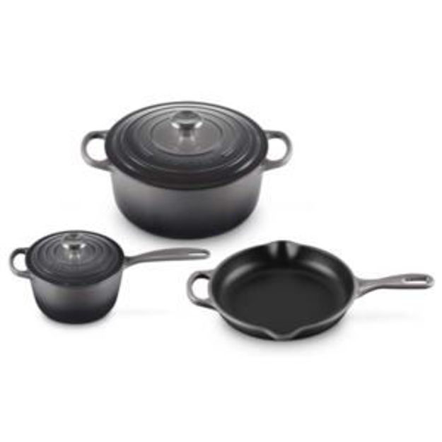 Picture of 5pc Signature Enameled Cast Iron Set - Oyster