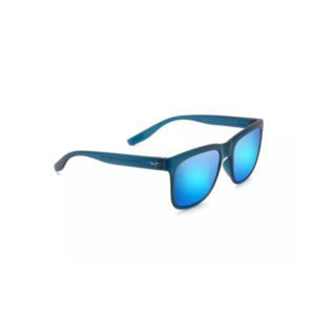 Picture of Pehu Polarized Sunglasses Matte Navy Frame Blue Hawaii Lens