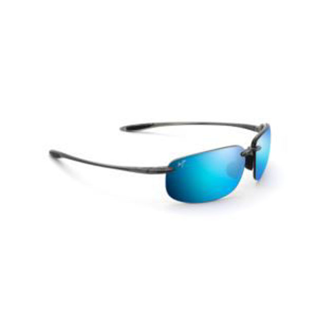 Picture of Ho'okipa XL Polarized Sunglasses Translucent Gray Frame Blue Hawaii Lens